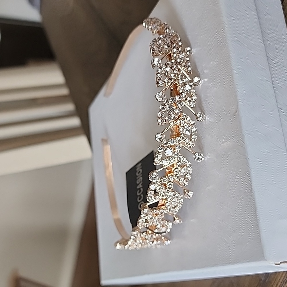 Occasion Rose Gold Headband With Crystals New With Tags